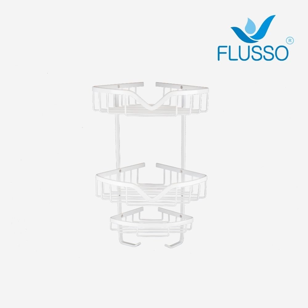 Flusso Rak V-205 Sudut 2.5 SSN ALM Putih